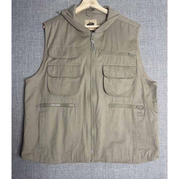 Humvee Other - HUMVEE Vest Mens Large Khaki Back Pocket Hunting Photography Fishing Cargo Tan